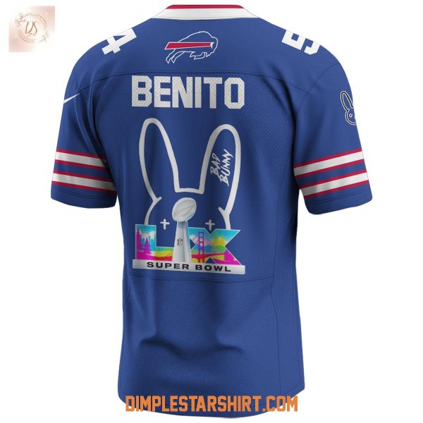Buffalo Bills x Bad Bunny 2025 Super Bowl Jersey