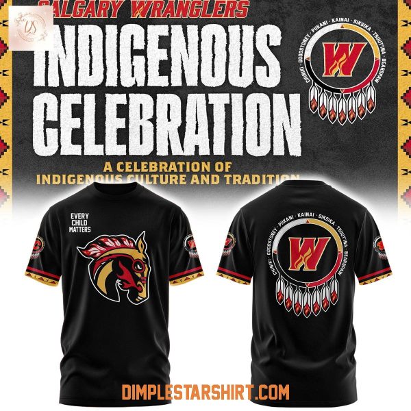 Calgary Wranglers Indigenous Heritage Black Hoodie Shirt