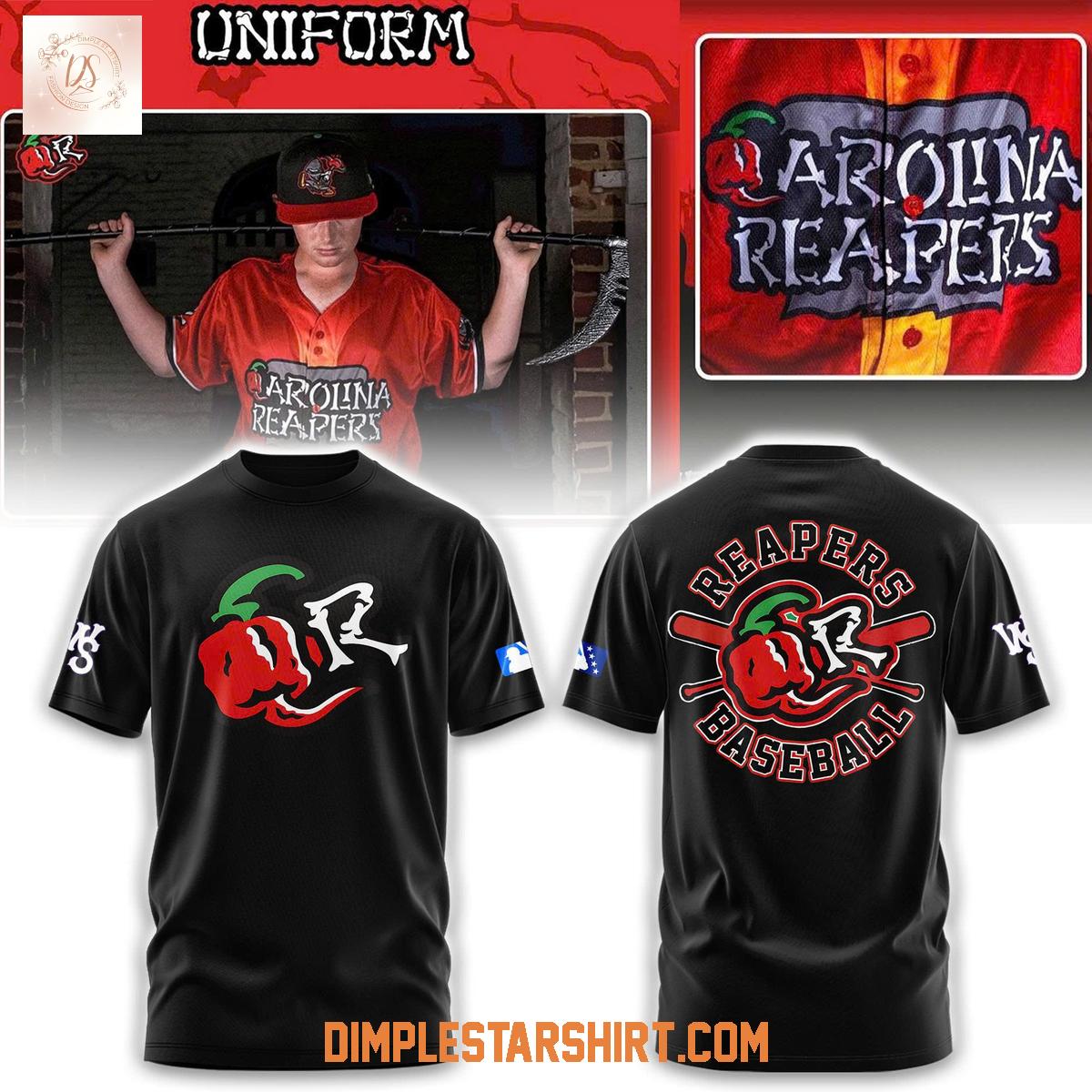 Carolina Reapers Black Adjustable Hoodie Shirt Carolina Reapers Black Adjustable Hoodie Shirt
