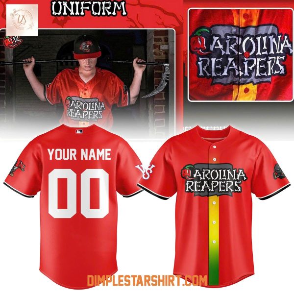 Carolina Reapers Red Wordmark Crewneck Jersey