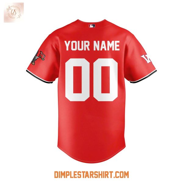 Carolina Reapers Red Wordmark Crewneck Jersey