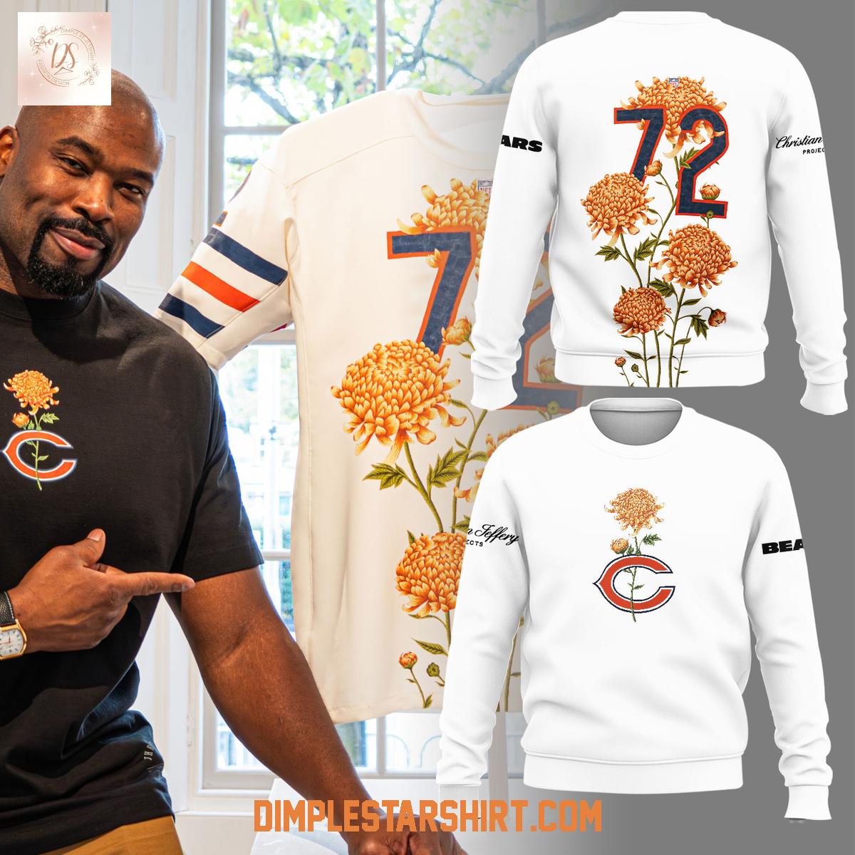 Chicago Bears With OOF Gallery And Christitan Jeffery White Hoodie Shirt Chicago Bears With OOF Gallery And Christitan Jeffery White Hoodie Shirt