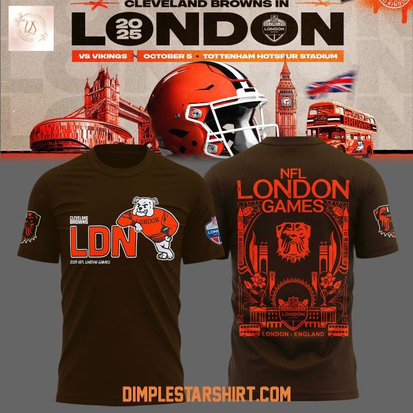 Cleveland Browns NFL London Games Brown Hoodie Shirt