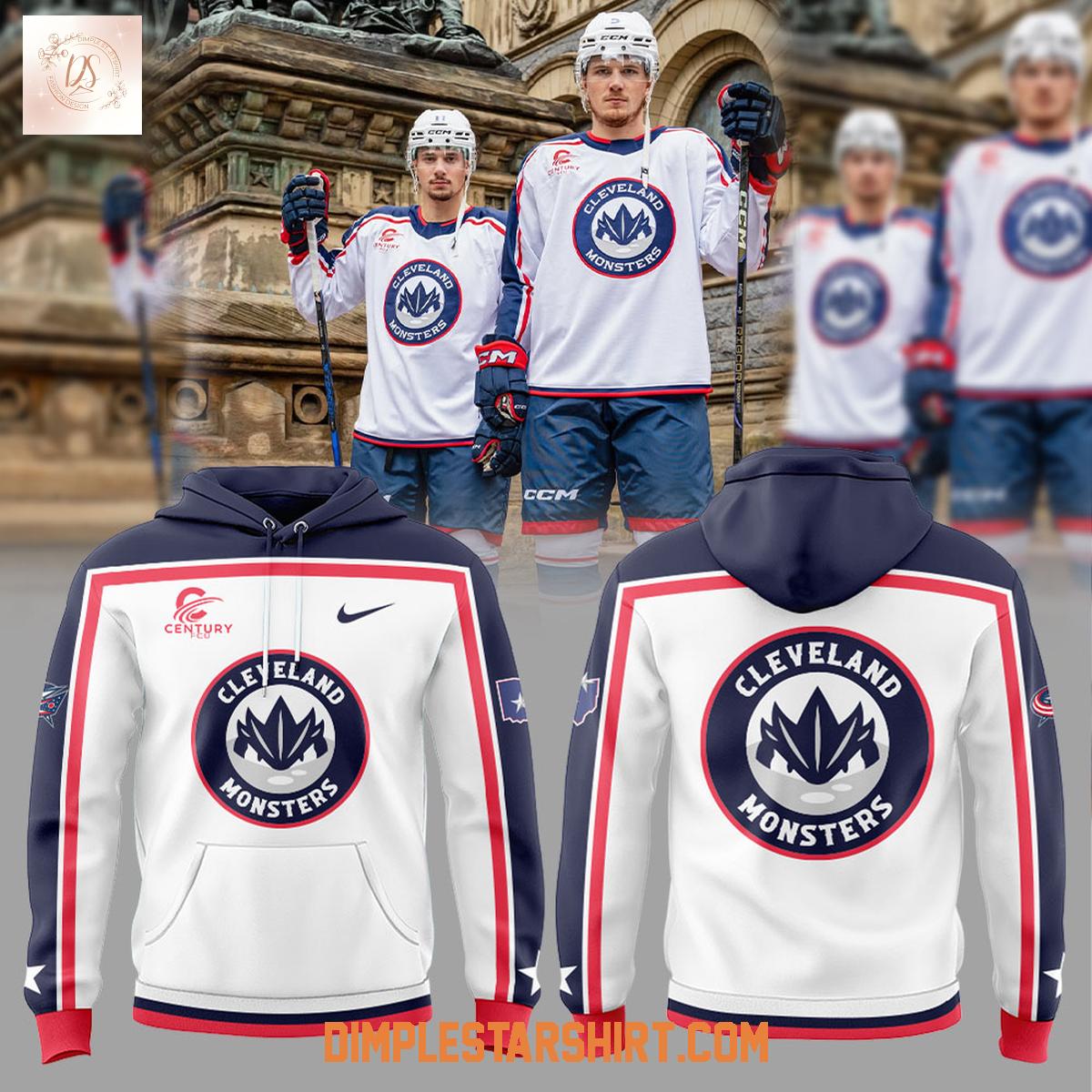 Cleveland Monsters x Columbus Blue Jackets Hoodie Shirt Cleveland Monsters x Columbus Blue Jackets Hoodie Shirt