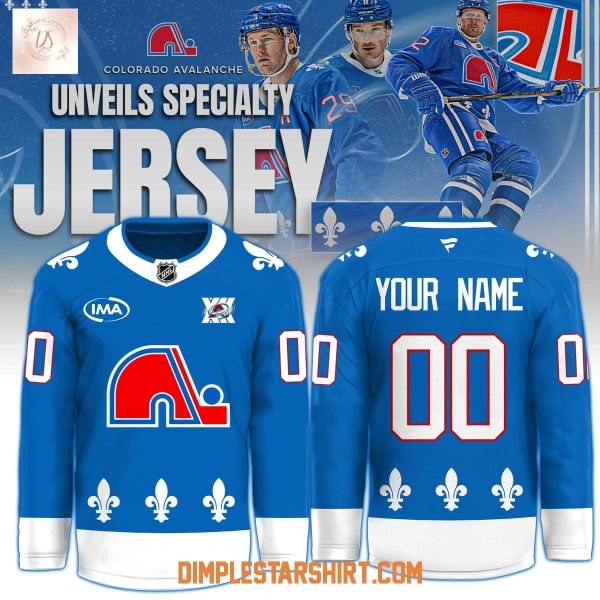 Colorado Avalanche x Nordiques Heritage Ice Hockey Jersey