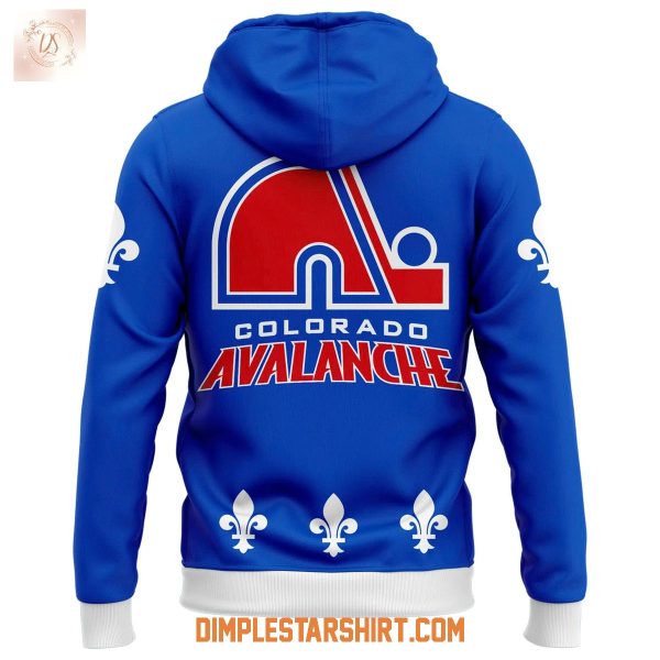 Colorado Avalanche x Nordiques Heritage Ice Hoodie Shirt