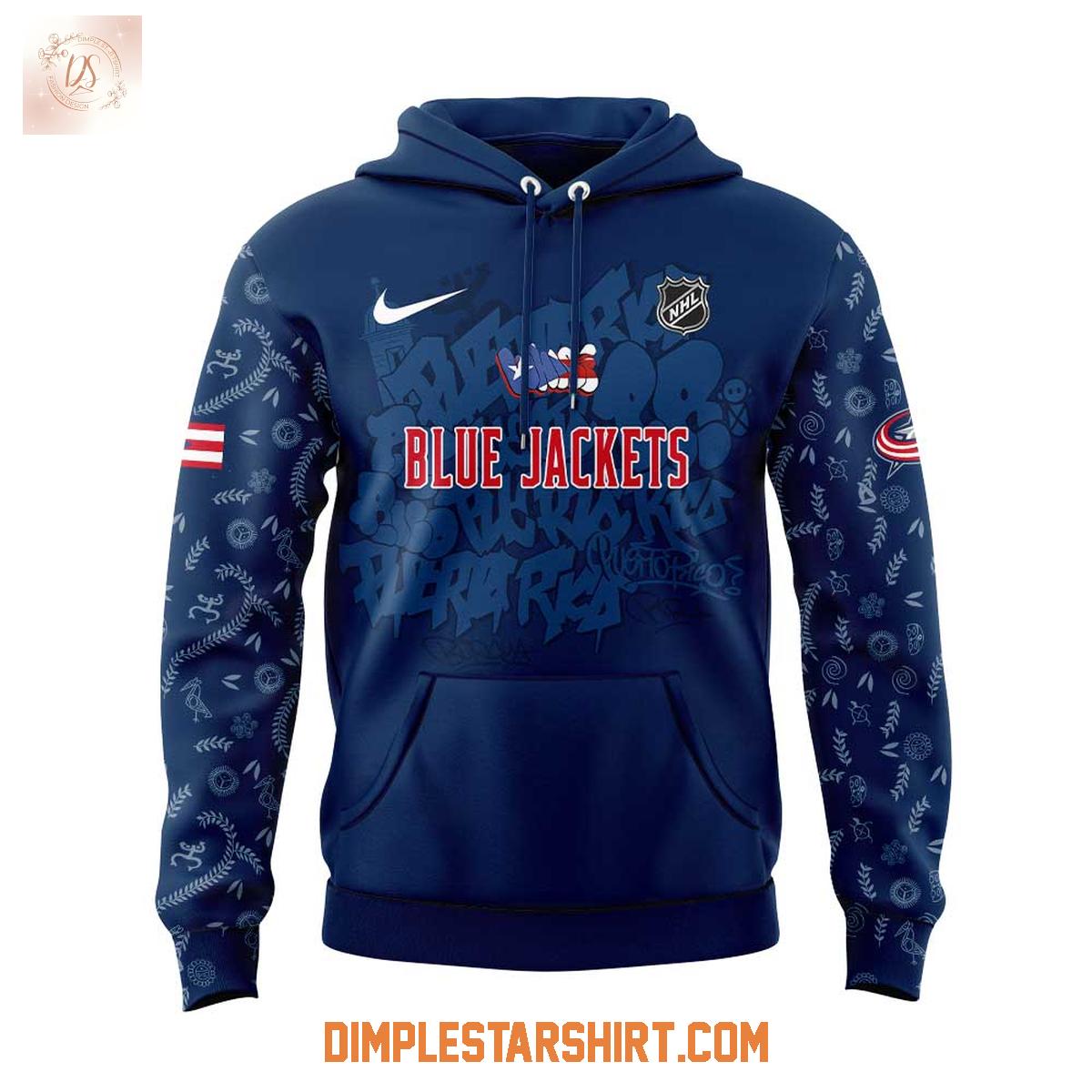 Columbus Blue Jackets Puerto Rican Heritage Hoodie Shirt Columbus Blue Jackets Puerto Rican Heritage Hoodie Shirt