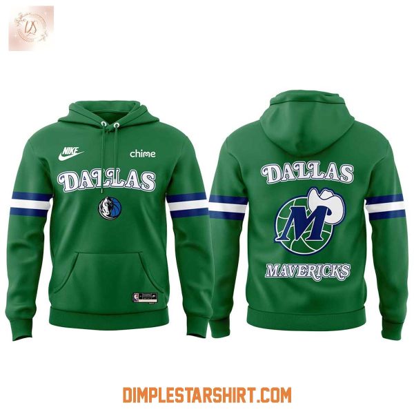 Dallas Mavericks New Green Uniform 2025 Hoodie Shirt