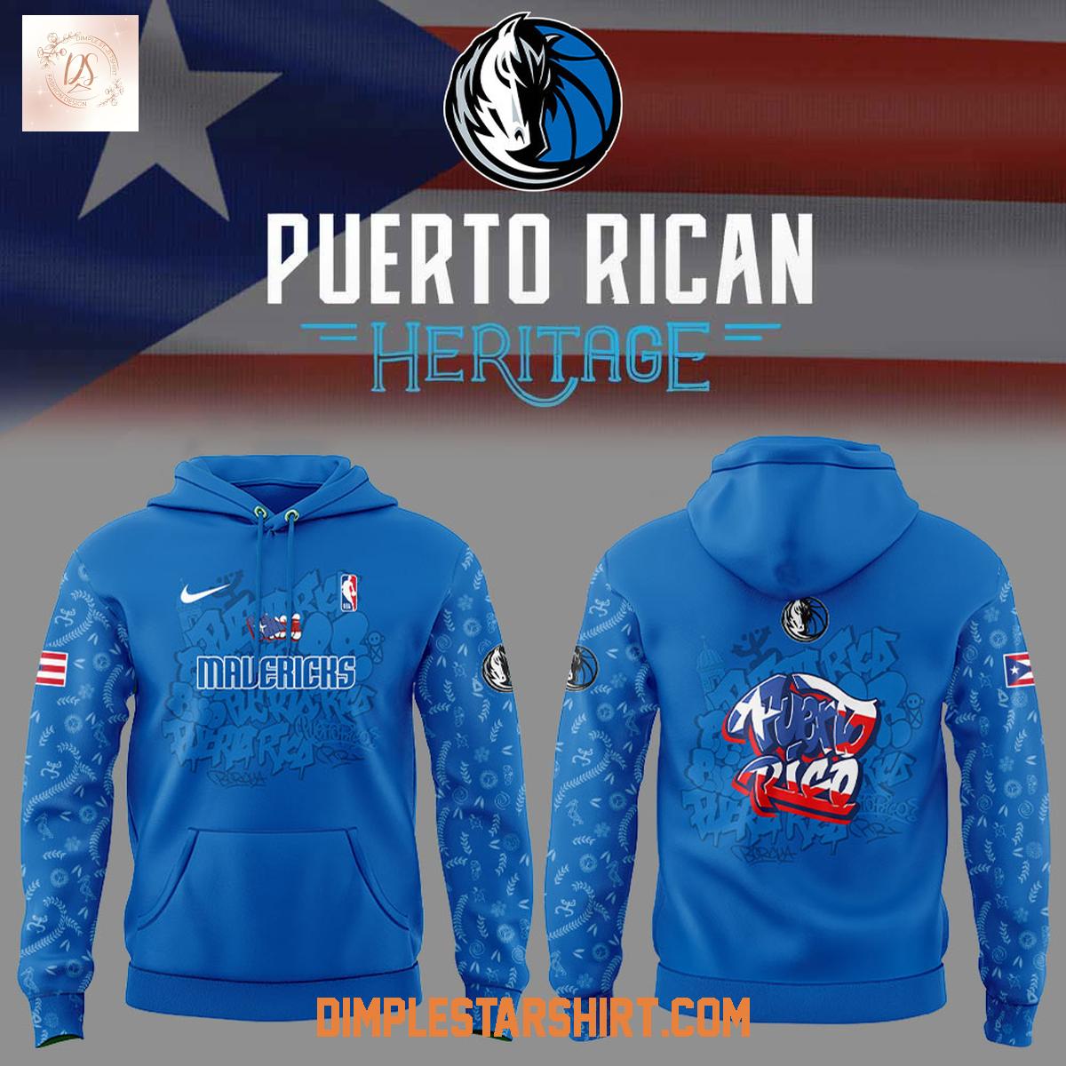 Dallas Mavericks Puerto Rican Heritage 2025 Hoodie Shirt Dallas Mavericks Puerto Rican Heritage 2025 Hoodie Shirt