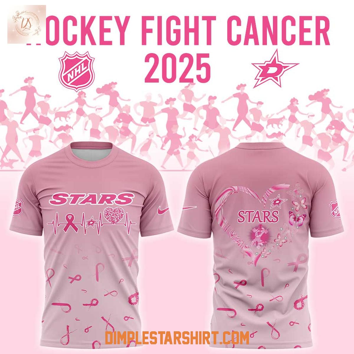 Dallas Stars Hockey Fight Cancer 2025 Hoodie Shirt Dallas Stars Hockey Fight Cancer 2025 Hoodie Shirt