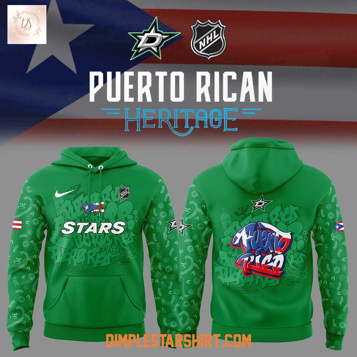 Dallas Stars Puerto Rican Heritage Hoodie Shirt Dallas Stars Puerto Rican Heritage Hoodie Shirt