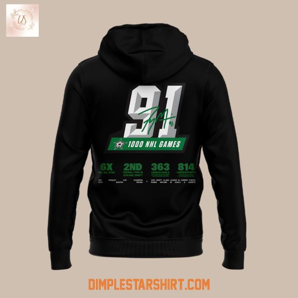 Dallas Stars Tyler Seguin 1000th NHL Game Hoodie Shirt