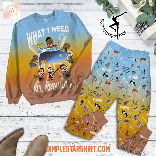 Dave Matthews Band What I Need All Around Me Pajamas Set