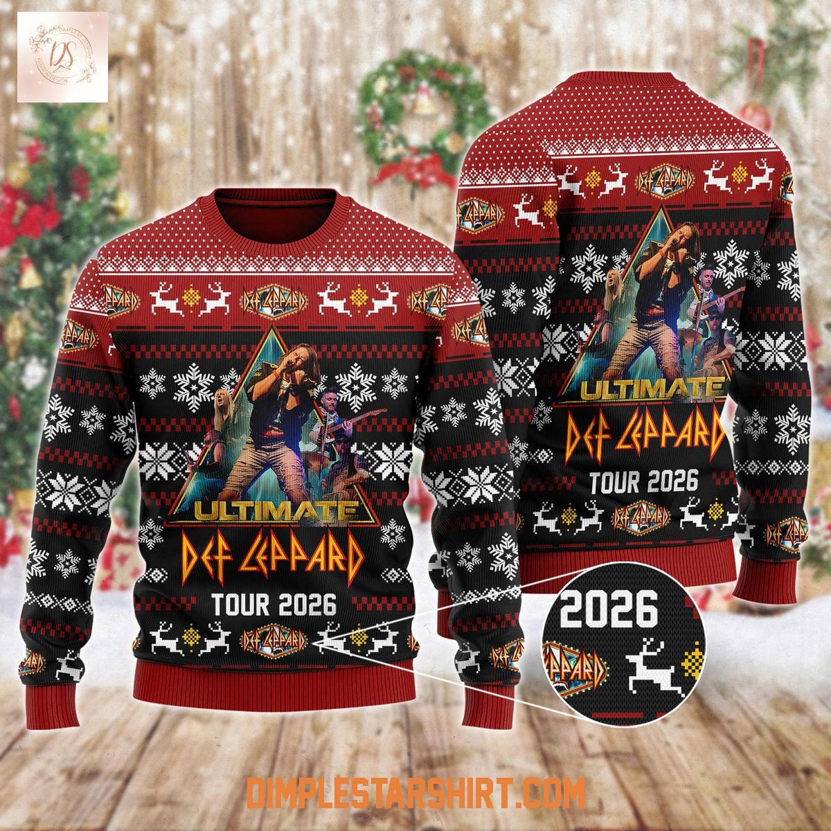 Def Leppard Tour 2026 Ugly Sweater Def Leppard Tour 2026 Ugly Sweater