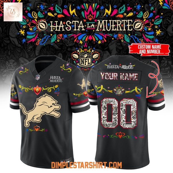 Detroit Lions Hasta La Muerte 2025 Football Jersey