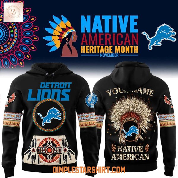 Detroit Lions Native American Heritage Month 2025 Hoodie Shirt