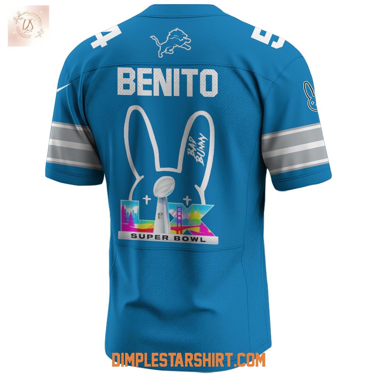 Detroit Lions x Bad Bunny 2025 Super Bowl Jersey Detroit Lions x Bad Bunny 2025 Super Bowl Jersey