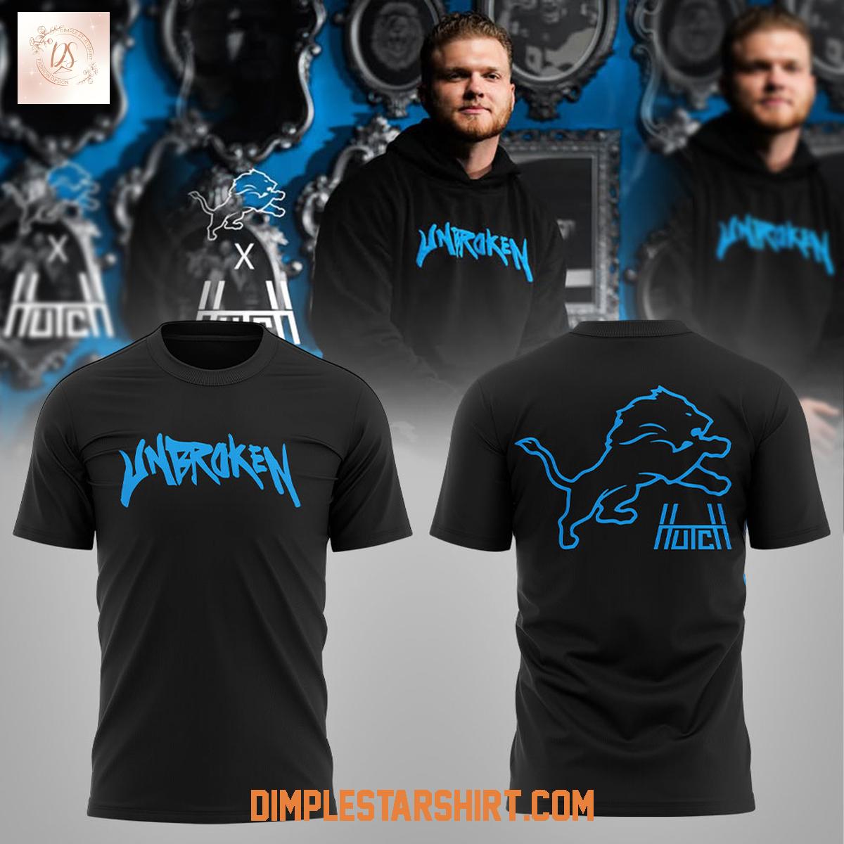 Detroit Lions x House Of Hutch Unbroken Line Drops Hoodie Shirt Detroit Lions x House Of Hutch Unbroken Line Drops Hoodie Shirt