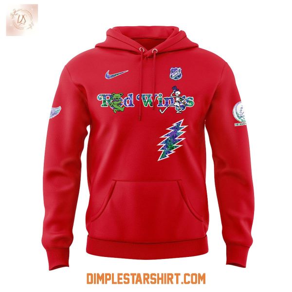Detroit Red Wings Grateful Dead Night 2025 Hoodie Shirt