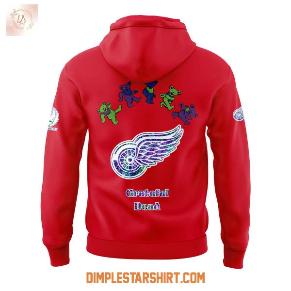 Detroit Red Wings Grateful Dead Night 2025 Hoodie Shirt
