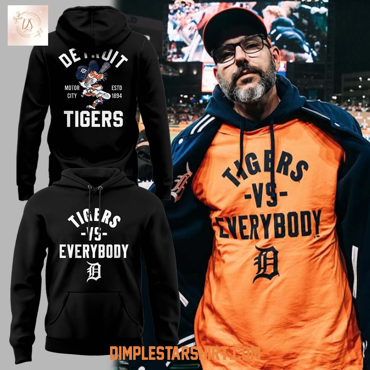 Detroit Tigers Vs Everybody Black Hoodie Shirt Detroit Tigers Vs Everybody Black Hoodie Shirt
