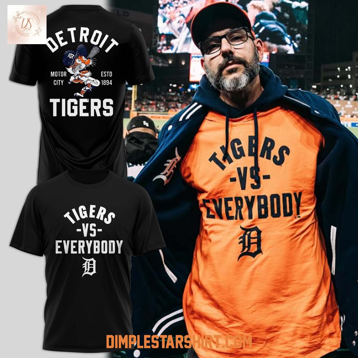 Detroit Tigers Vs Everybody Black Hoodie Shirt Detroit Tigers Vs Everybody Black Hoodie Shirt