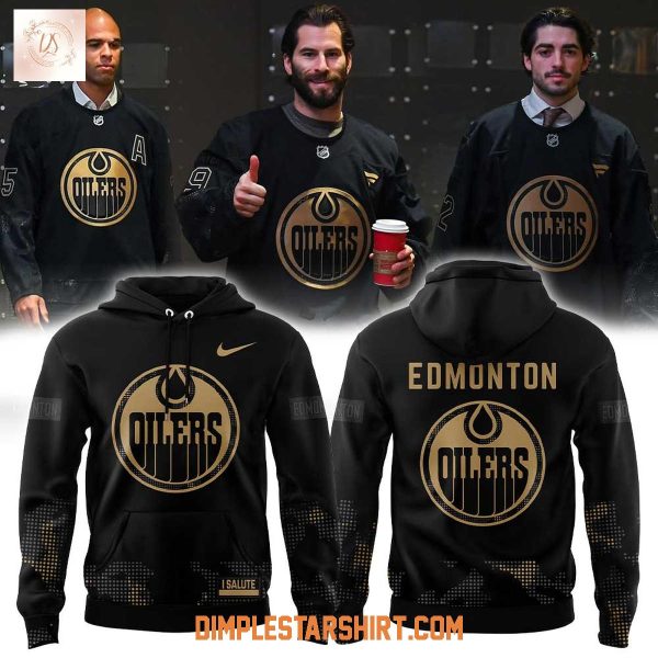 Edmonton Oilers Military Appreciation 25_26 Uniform Hoodie Shirt