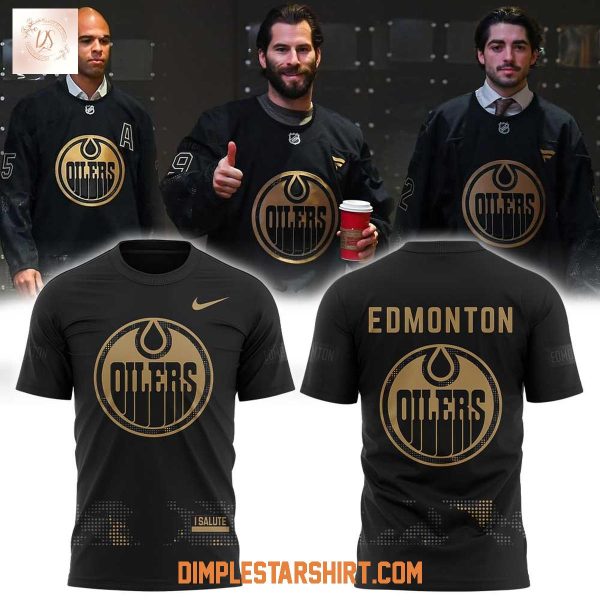 Edmonton Oilers Military Appreciation 25/26 Uniform Hoodie Shirt