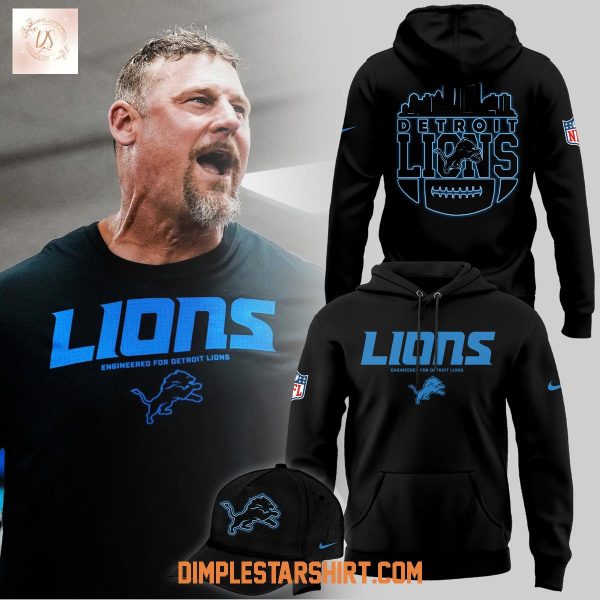 Engineered For Detroit Lions Black Hoodie Shirt