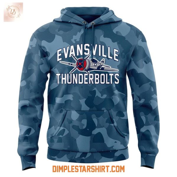 Evansville Thunderbolts Military Appreciation Night 2025 Hoodie Shirt