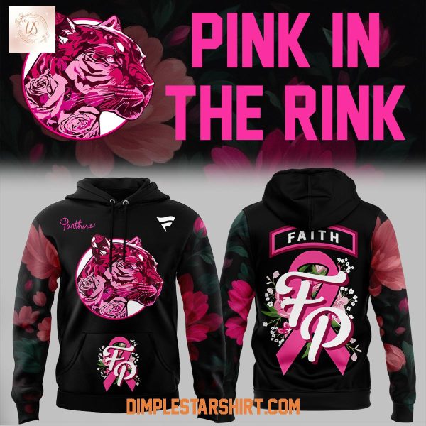 Flordia Panthers Pink The Rink Black Hoodie Shirt