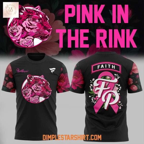 Flordia Panthers Pink The Rink Black Hoodie Shirt