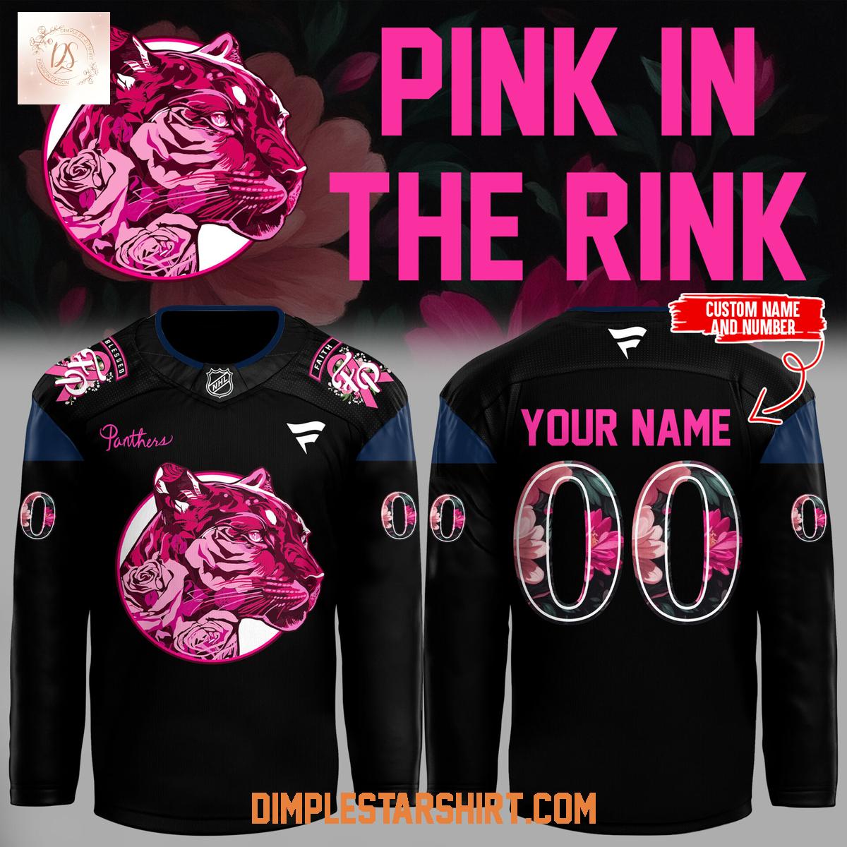 Flordia Panthers Pink The Rink Hockey Jersey Flordia Panthers Pink The Rink Hockey Jersey
