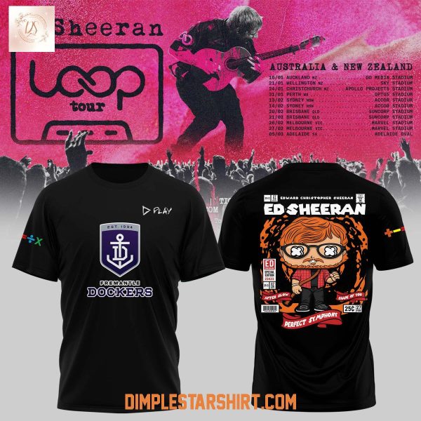 Fremantle Dockers x Ed Sheeran Loop Tour 2025 Hoodie Shirt