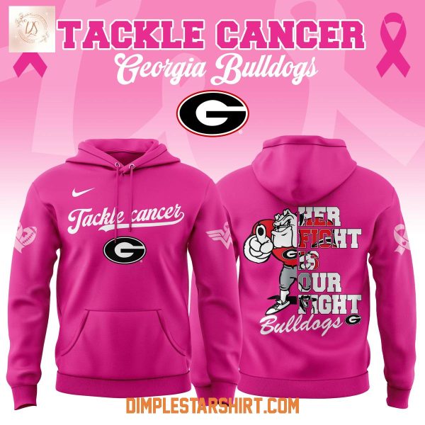 Georgia Bulldogs Tackle Cancer 2025 Hoodie Shirt