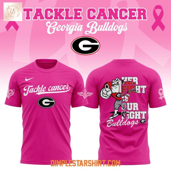 Georgia Bulldogs Tackle Cancer 2025 Hoodie Shirt