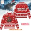 Godzilla Beer Christmas Knitted Ugly Sweater