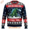 Godzilla Wants To Crush Your Christmas Ugly Sweater Godzilla Wants To Crush Your Christmas Ugly Sweater