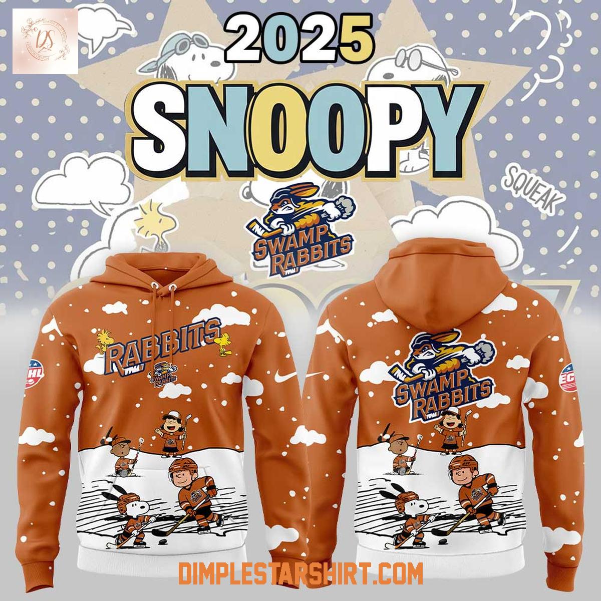 Greenville Swamp Rabbits Snoopy And Friends 2025 Hoodie Shirt Greenville Swamp Rabbits Snoopy And Friends 2025 Hoodie Shirt