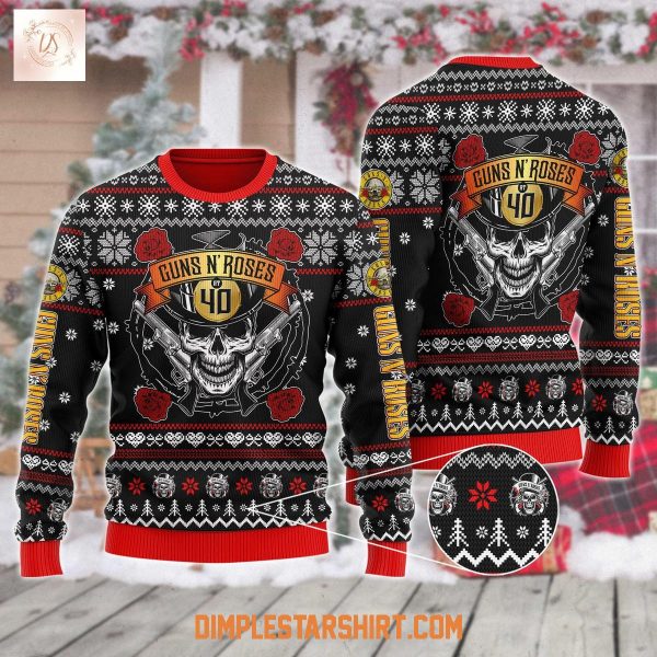 Guns N’ Roses 40th Anniversary Ugly Sweater