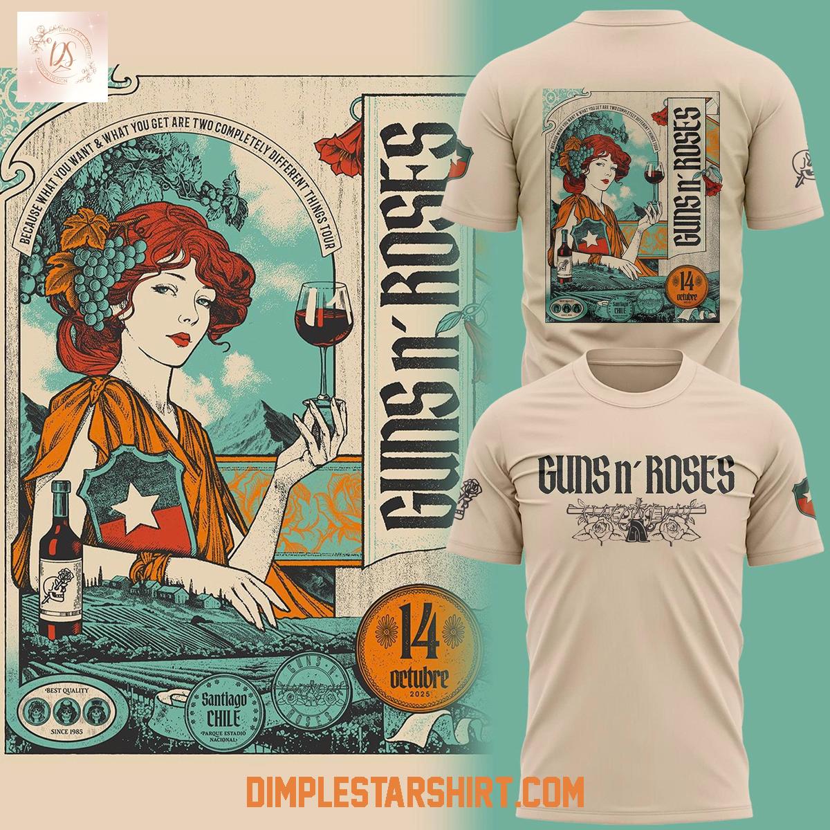 Guns N' Roses To Santiago Family 2025 Hoodie Shirt Guns N' Roses To Santiago Family 2025 Hoodie Shirt