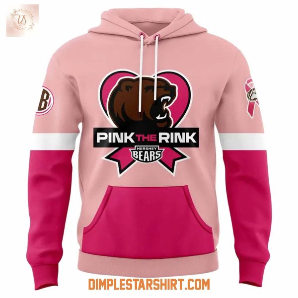 Hershey Bears Pink The Rink Breast Cancer Hoodie Shirt