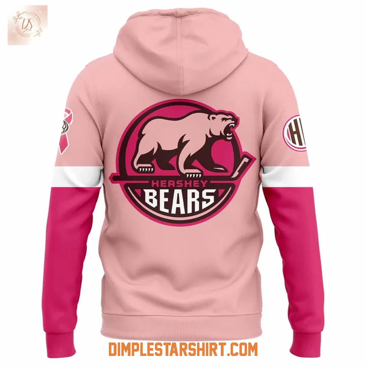 Hershey Bears Pink The Rink Breast Cancer Hoodie Shirt Hershey Bears Pink The Rink Breast Cancer Hoodie Shirt
