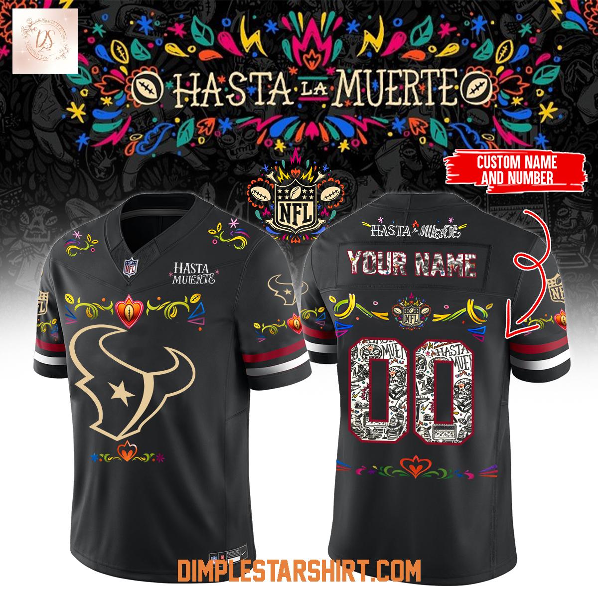 Houston Texans Hasta Las Muerte 2025 Football Jersey Houston Texans Hasta Las Muerte 2025 Football Jersey