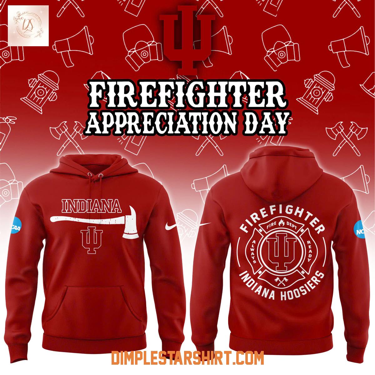 Indiana Hoosiers Firefighter Application Day 2025 Hoodie Shirt Indiana Hoosiers Firefighter Application Day 2025 Hoodie Shirt