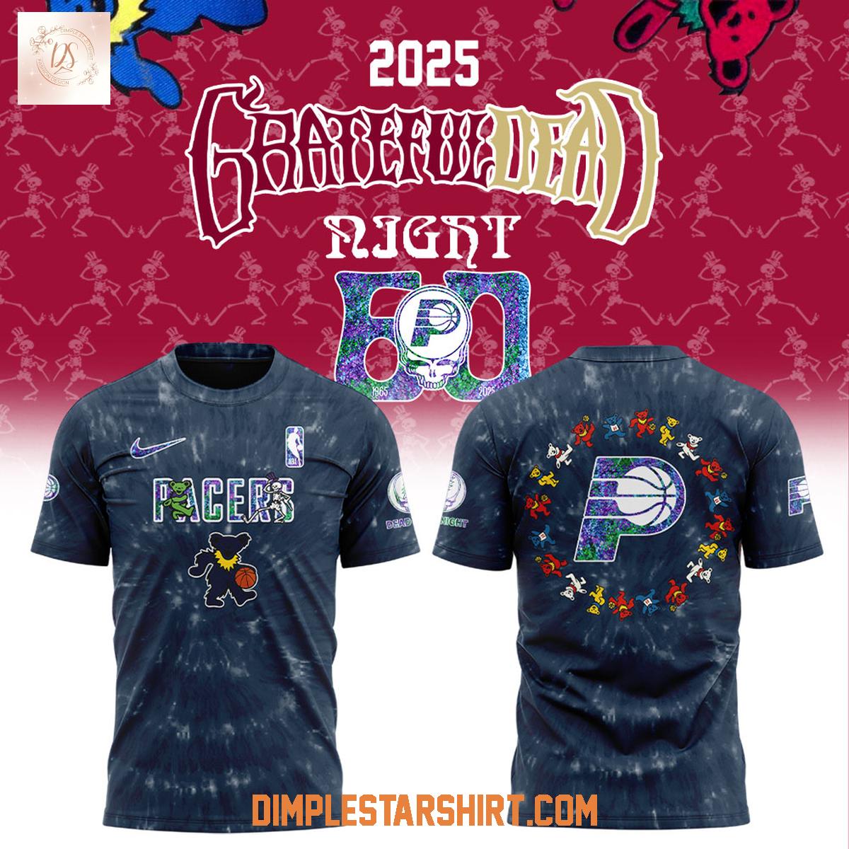 Indiana Pacers Grateful Dead 60th Anniversary Hoodie Shirt Indiana Pacers Grateful Dead 60th Anniversary Hoodie Shirt