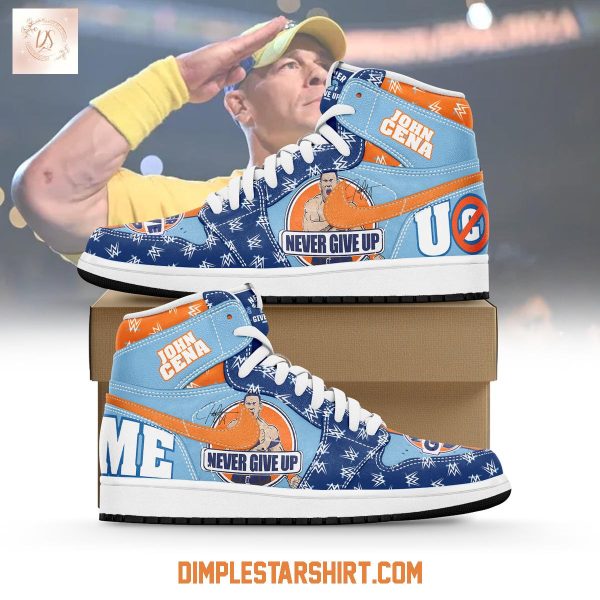 John Cena Never Give Up Air Jordan 1 Shoes