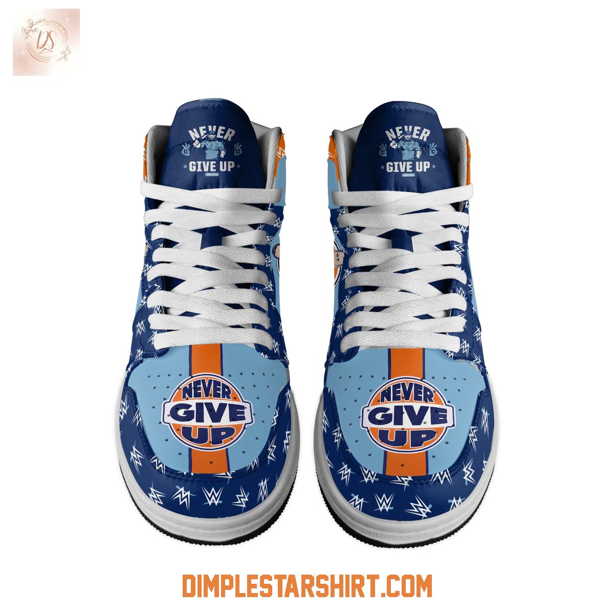 John Cena Never Give Up Air Jordan 1 Shoes John Cena Never Give Up Air Jordan 1 Shoes
