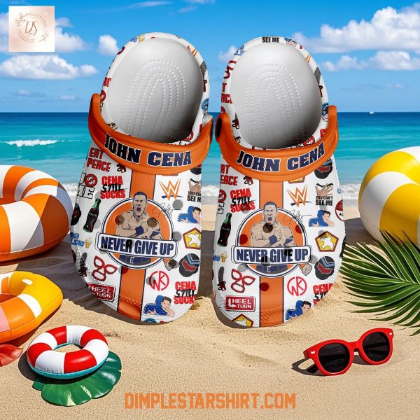John Cena Never Give Up Clogs Crocs