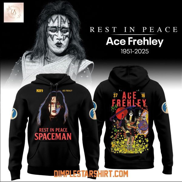 Kiss Ace Frehley Rip Spaceman 2025 Hoodie Shirt